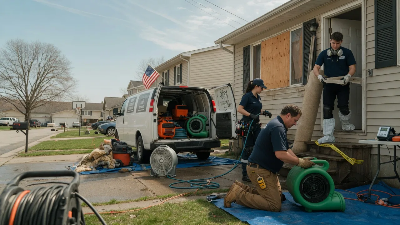 Water Damage Restoration in Wing, ND near me